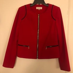 Calvin Klein zip up blazer - size 12